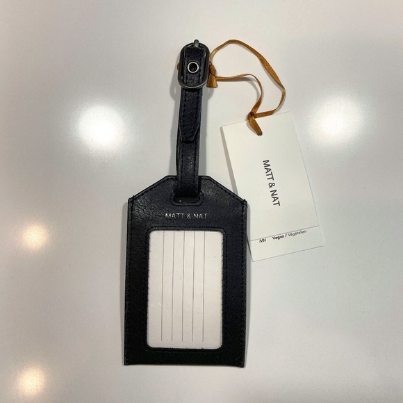 Matt & Nat Accessories - Matt & Nat Vegan Leather Luggage Tag